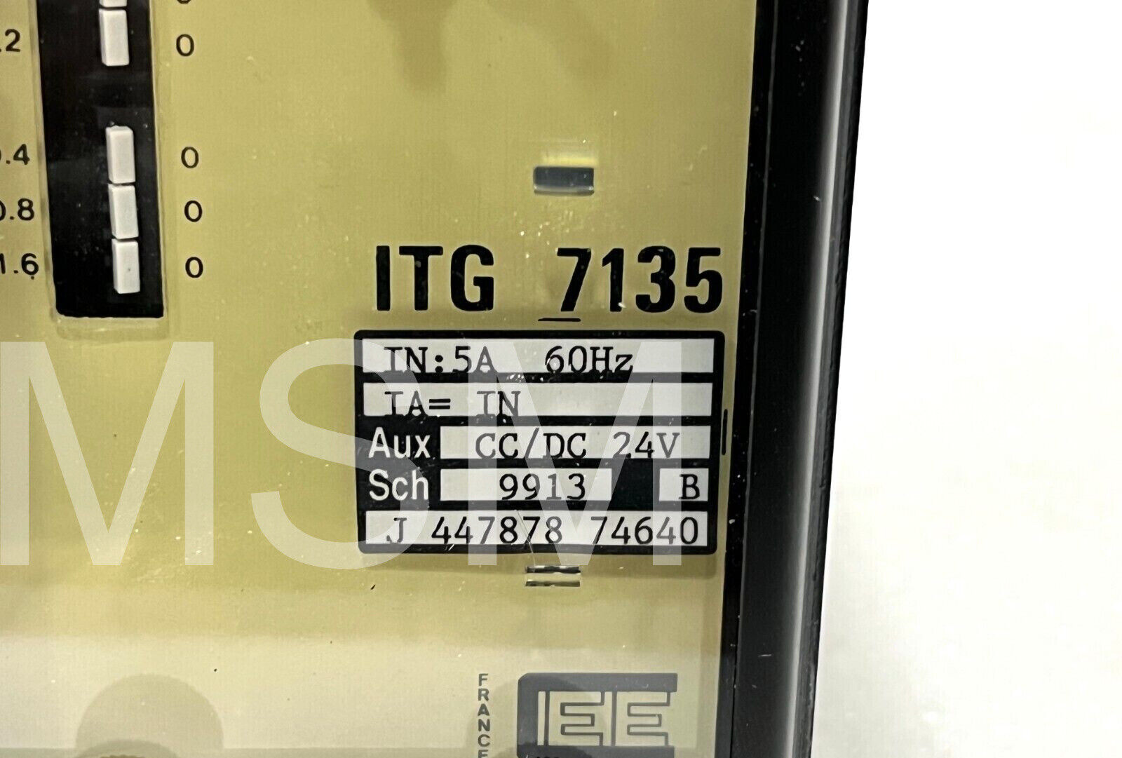 CEE ITG7135 Three Pole Overcurrent Relay - K50 - Image 2