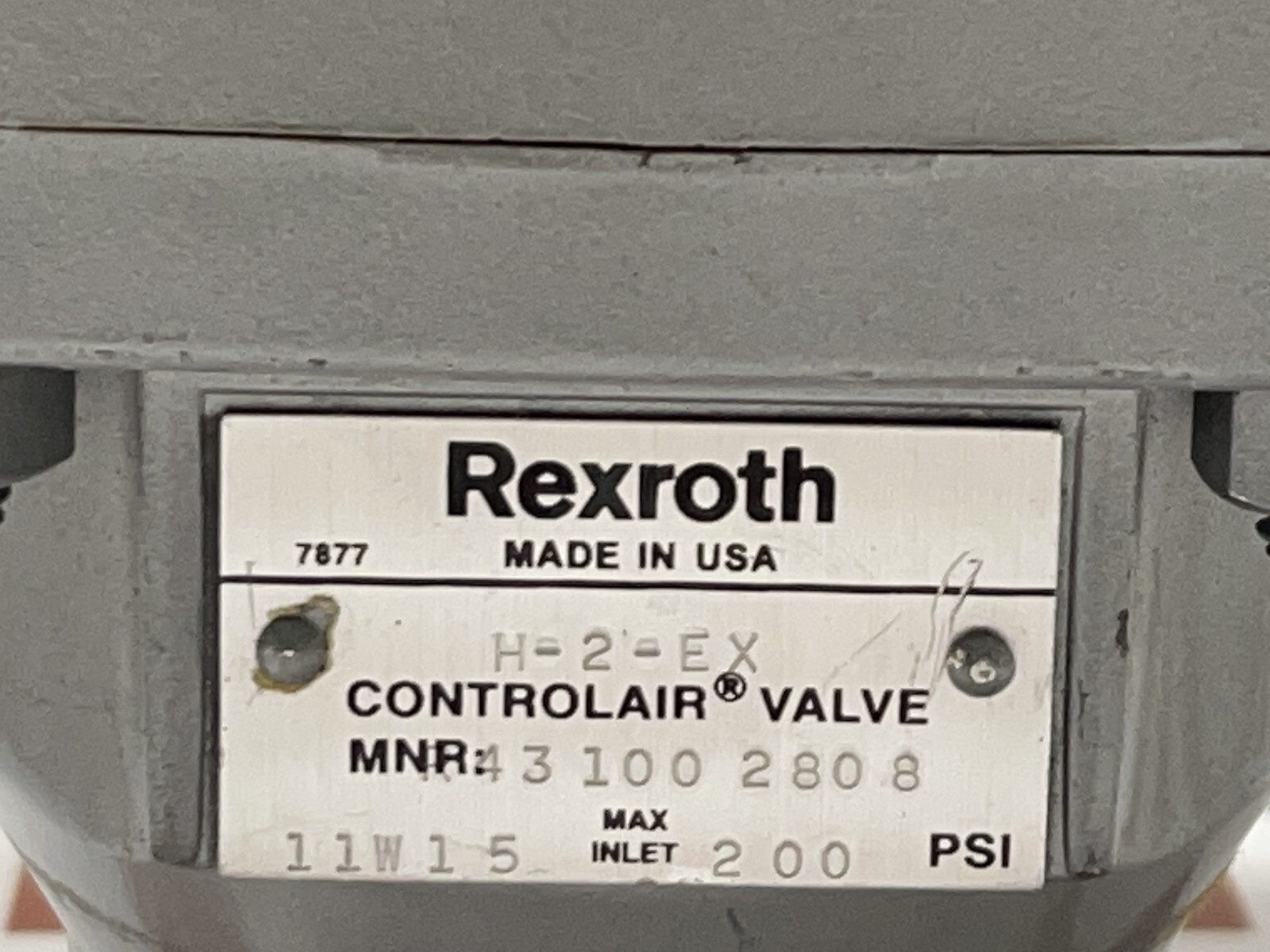 Rexroth H-2-EX Control Air Lever Operated Valve 200 PSI R431002808 - Image 3