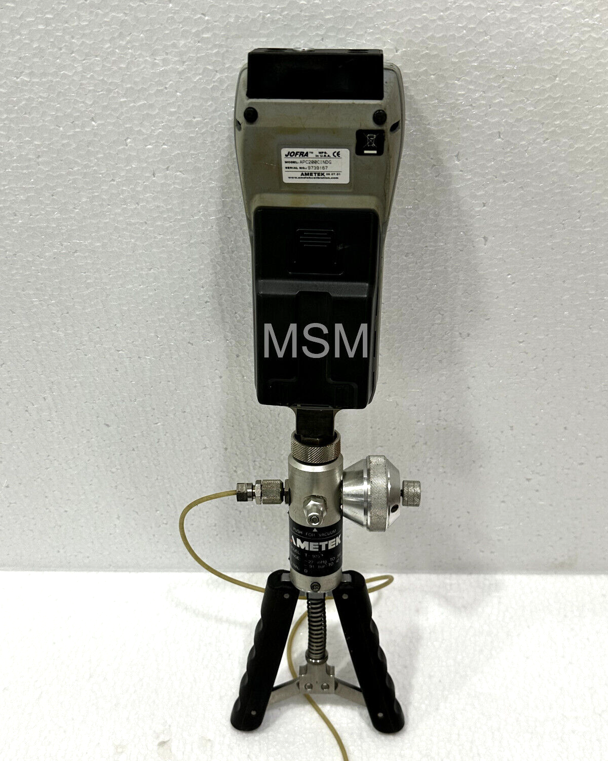 AMETEK JOFRA PRESSURE CALIBRATOR SET BAR-.91-40 BAR PUMP & APC200 GAUGE 15 BAR - Image 6