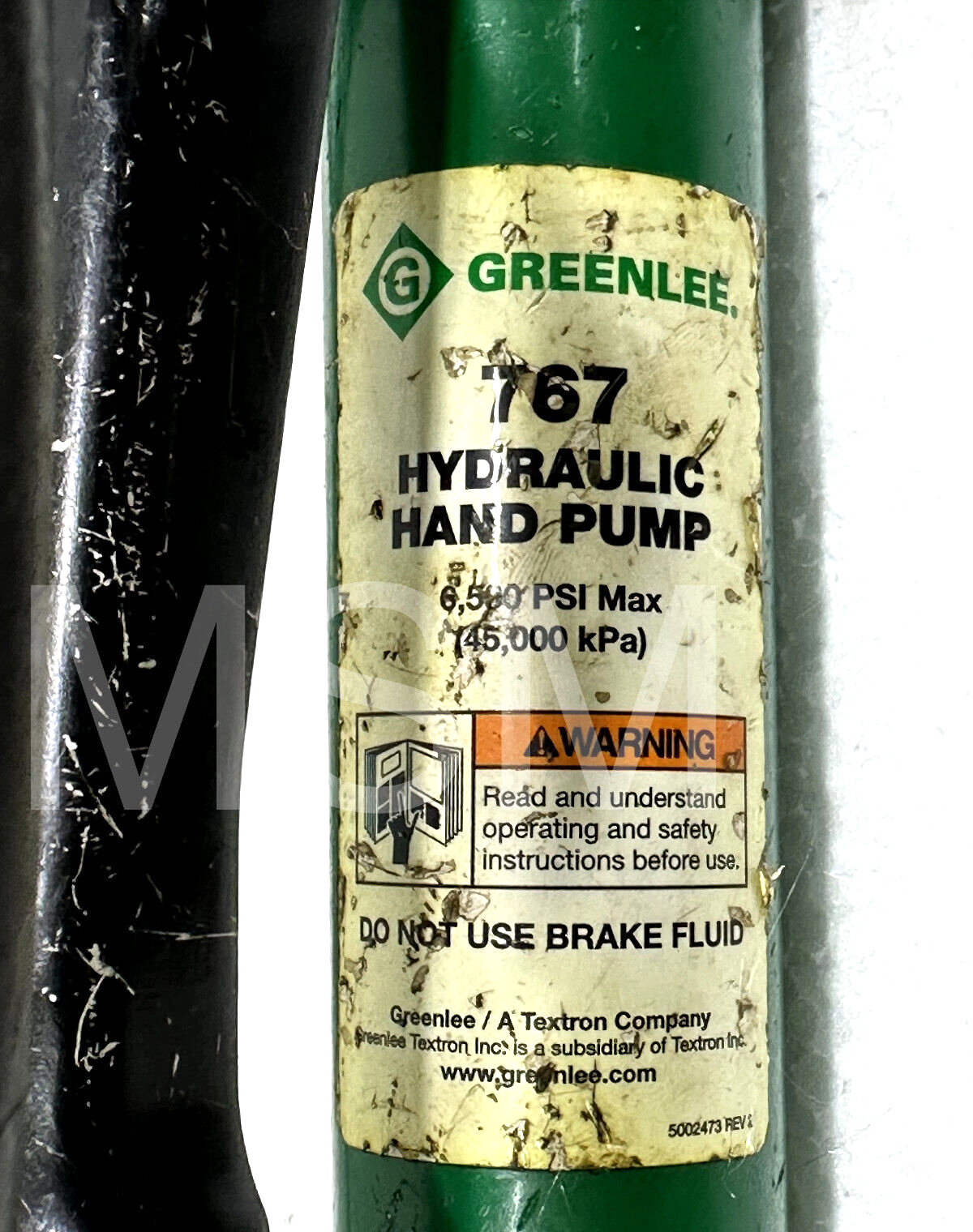 Greenlee 7506 Slug-Splitter Hydraulic Knockout Punch Set w/ 767 Hand Pump - Image 6