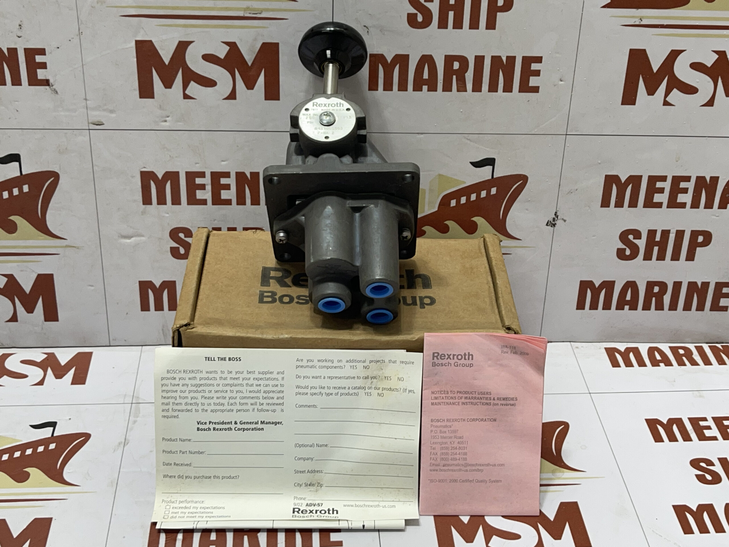 Rexroth R431005003 Pilotair Lever Operated Valve