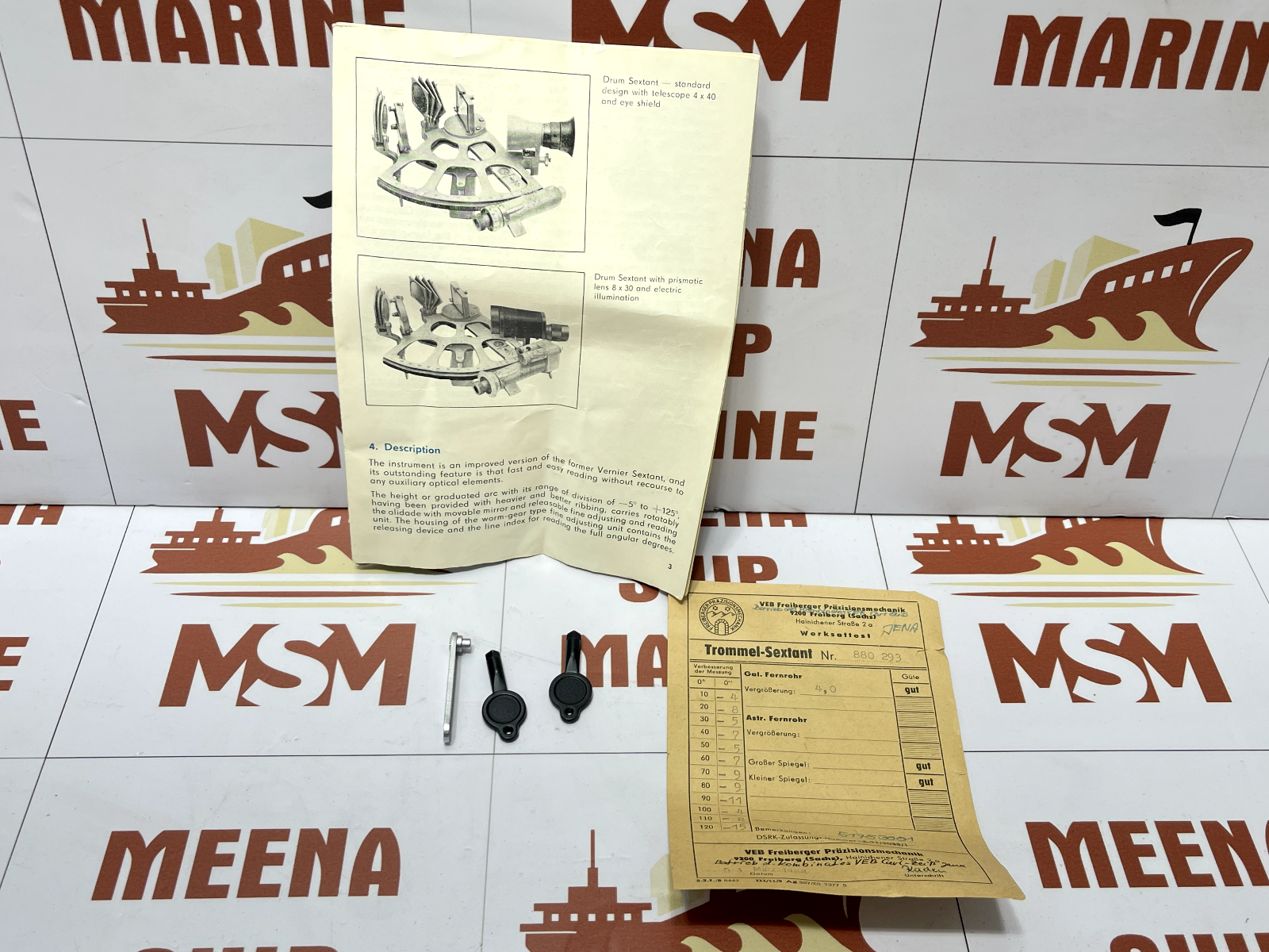 Freiberg precision mechanics drum / drum sextant no.880293 - Image 14