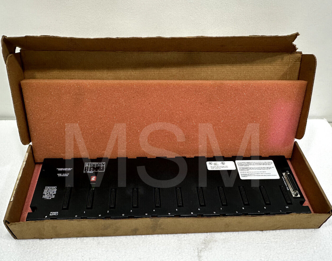 GE FANUC 10 SLOT PROGRAMMABLE CONTROLLER 8M89 E157515 - Image 3