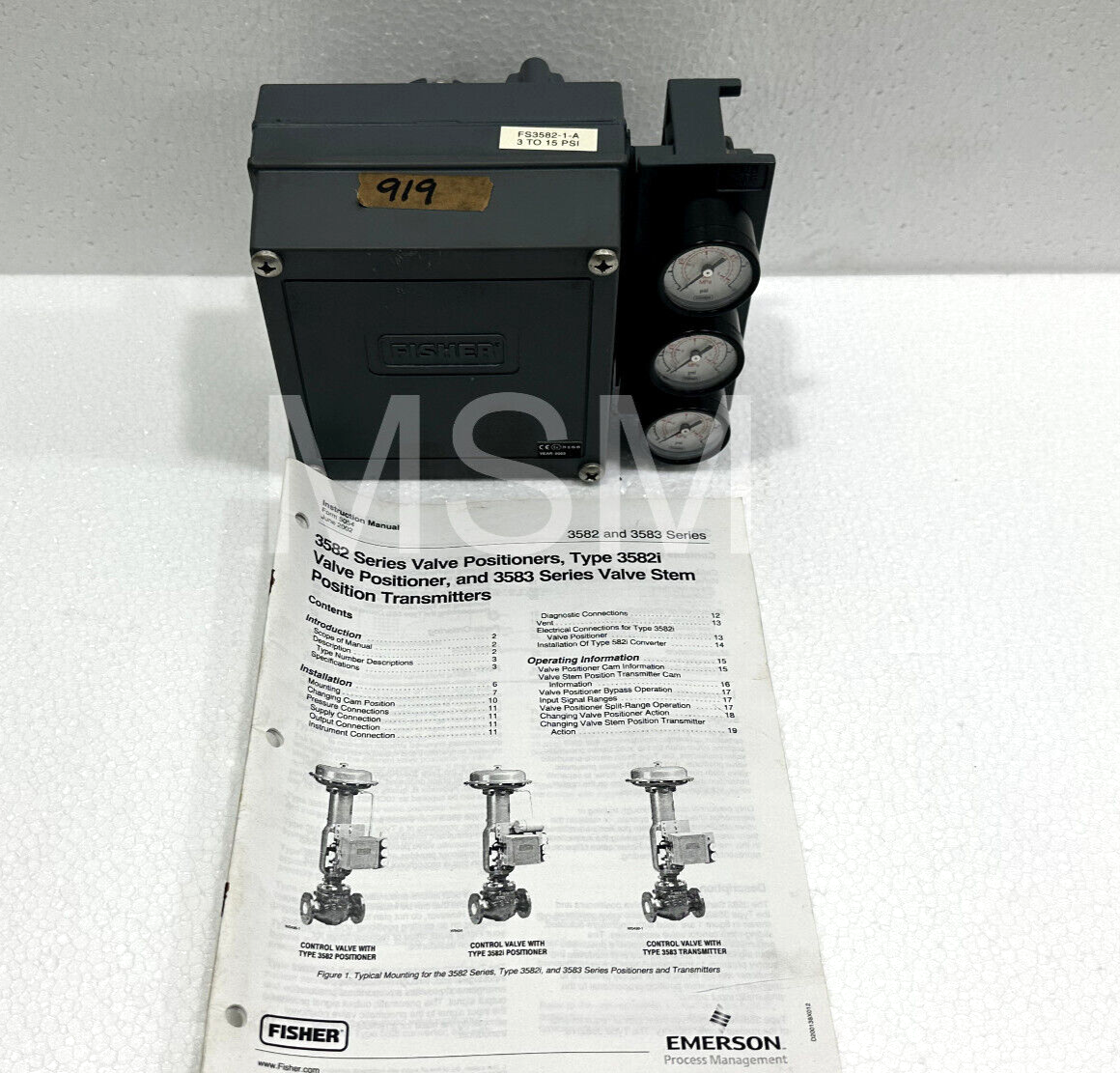 Fisher 3582 Pneumatic Valve Positioner