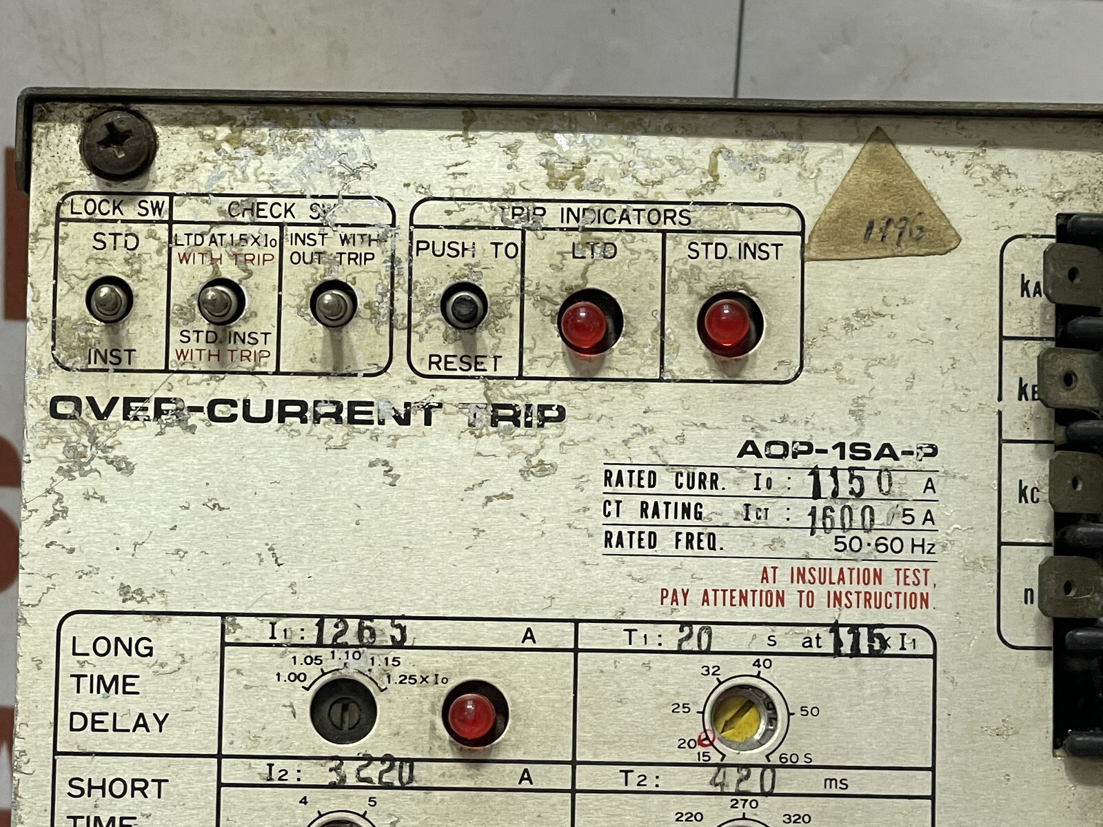 OVER-CURRENT TRIP AOP-1SA-P - Image 3