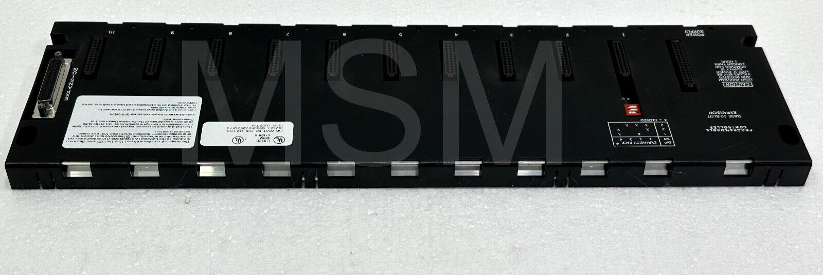 GE FANUC 10 SLOT PROGRAMMABLE CONTROLLER 8M89 E157515 - Image 4