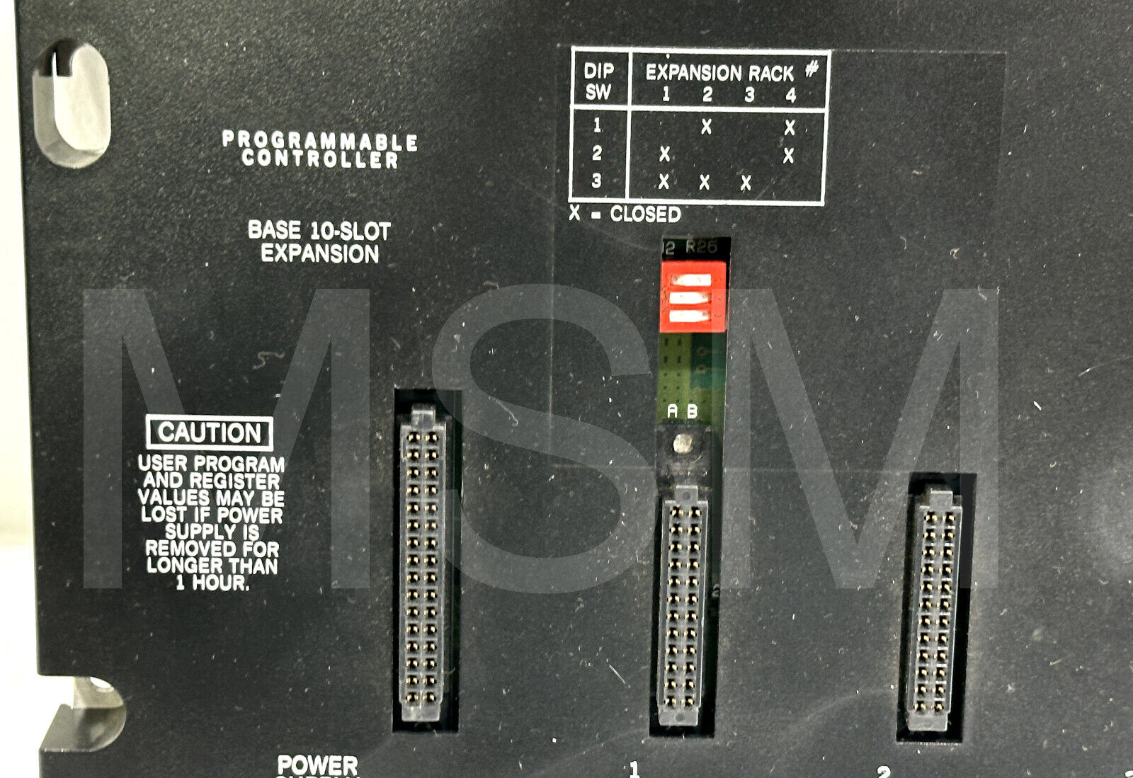 GE FANUC 10 SLOT PROGRAMMABLE CONTROLLER 8M89 E157515 - Image 7