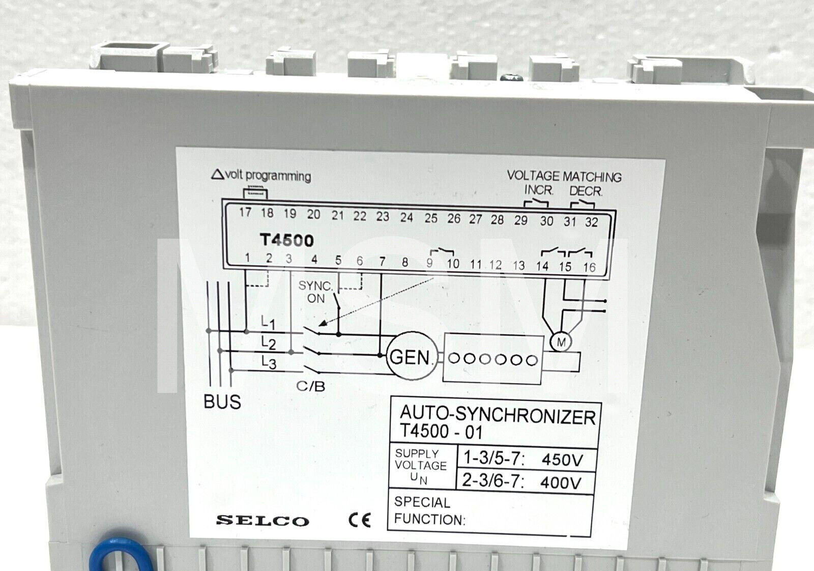 Selco T4500-01 Auto Synchronizer Relay T4500 - Image 6