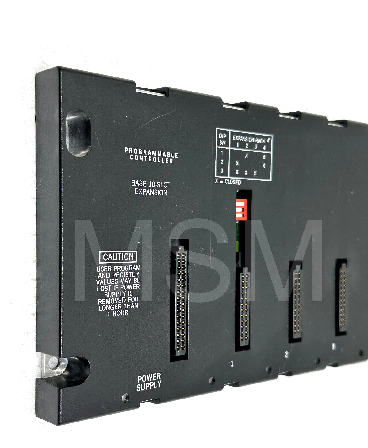 GE FANUC 10 SLOT PROGRAMMABLE CONTROLLER 8M89 E157515 - Image 2