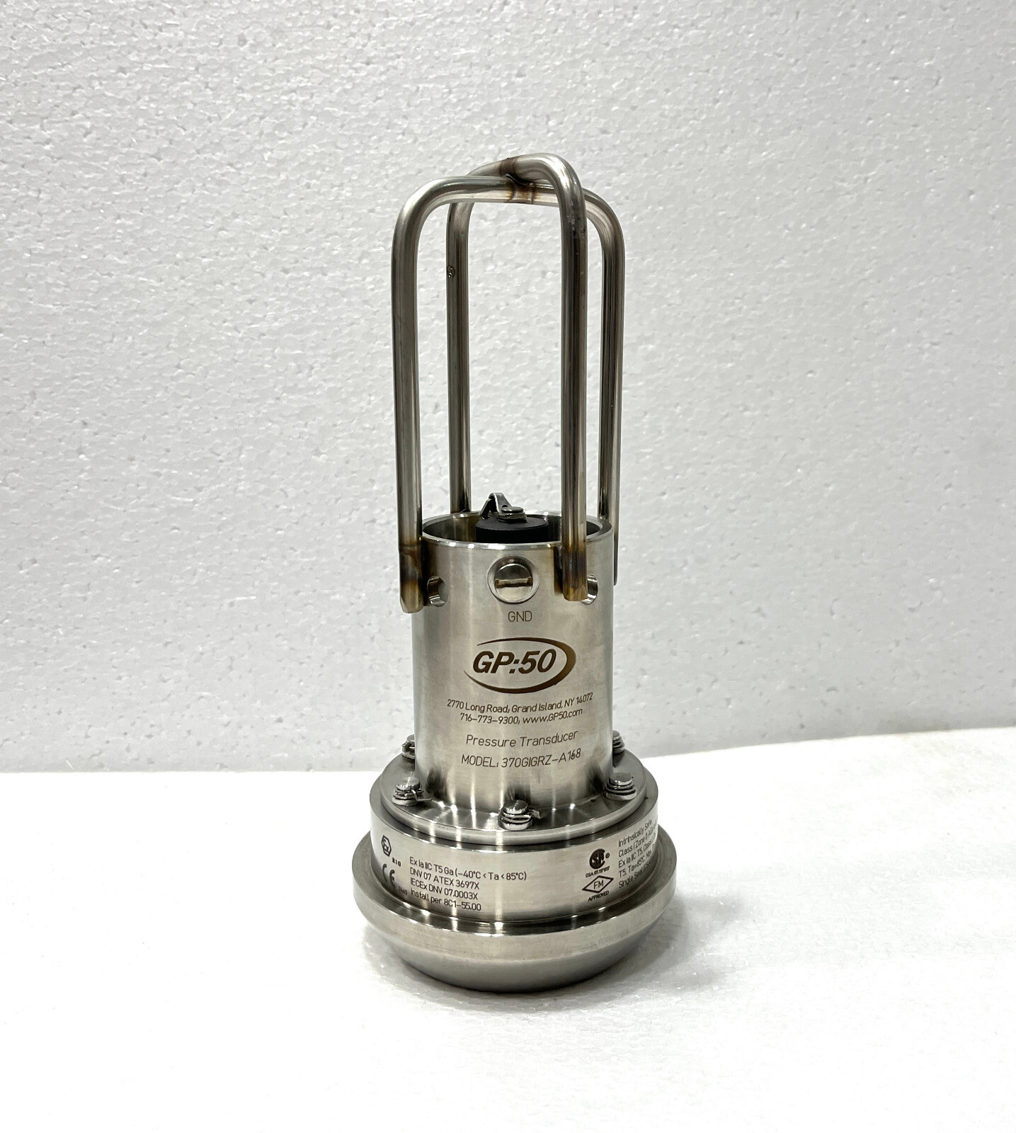 GP:50 370GIGRZ-A168 Pressure Transducer Intrinsically Safe 10,000 Psi