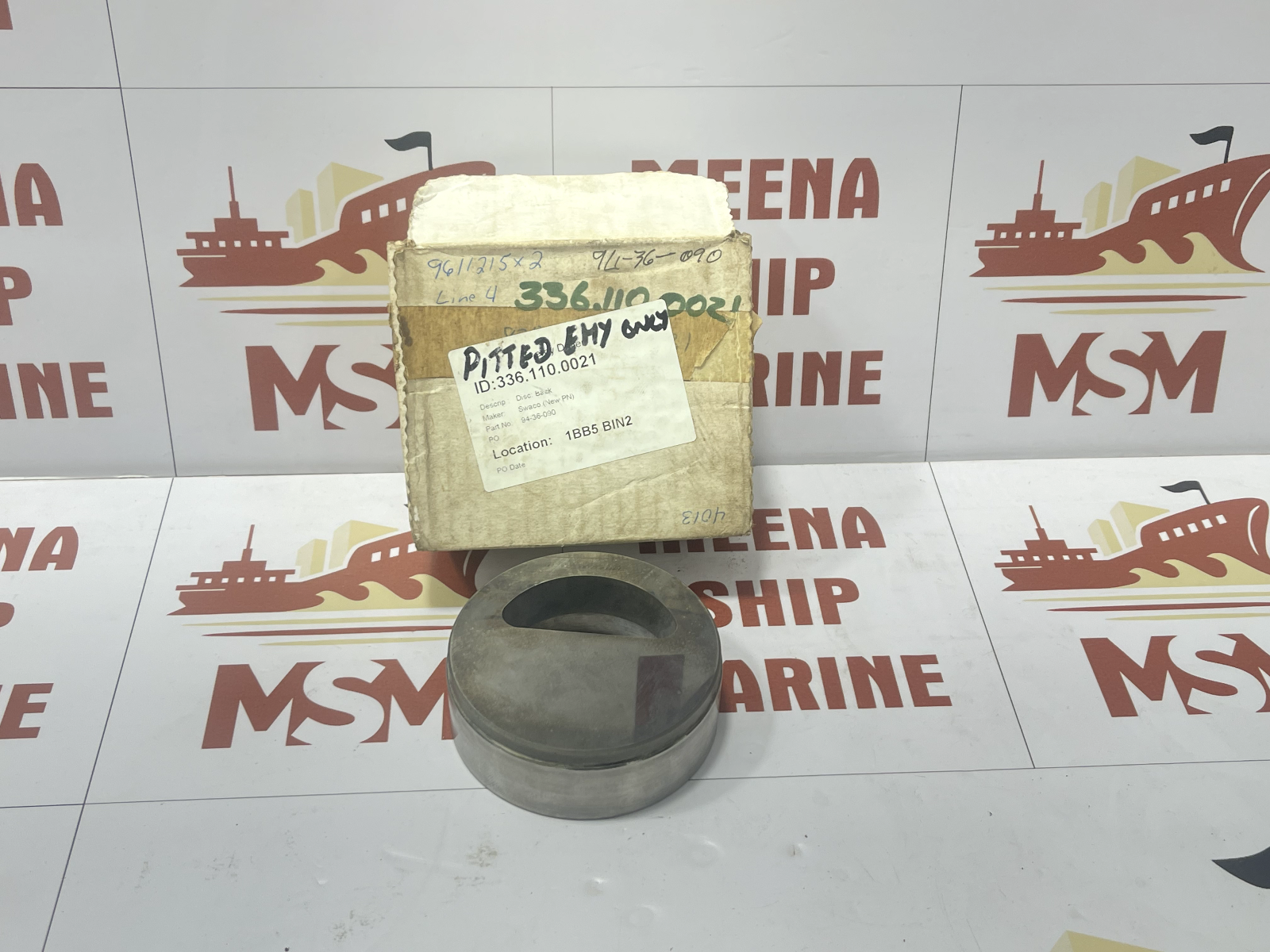 Swaco Front Disc Assembly 94-36-090 32.0 HRc 91.9 Hra 10CDF-4081