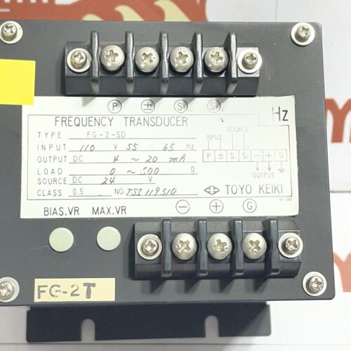 TOYO KEIKI FG-2-SD Frequency Transducer 55~65 HZ