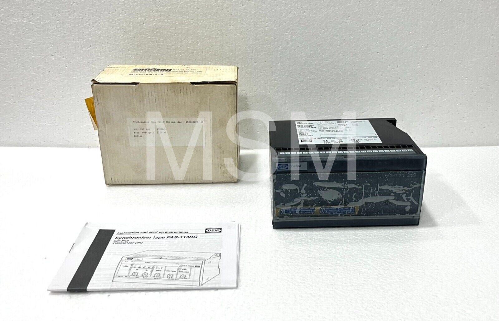 Deif FAS-113DG Generator Set Synchronizer Relay 110VAC
