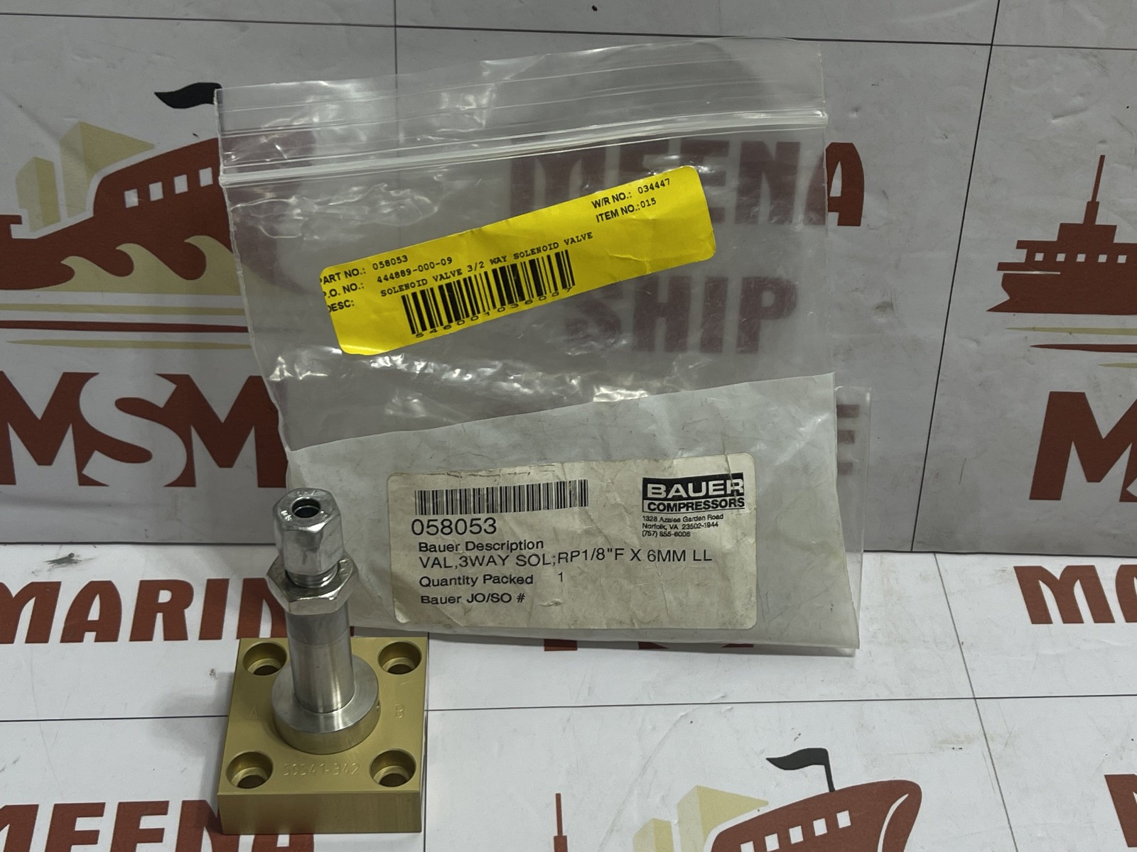 BAUER KOMPRESSOREN 058053 SOLENOID VALVE