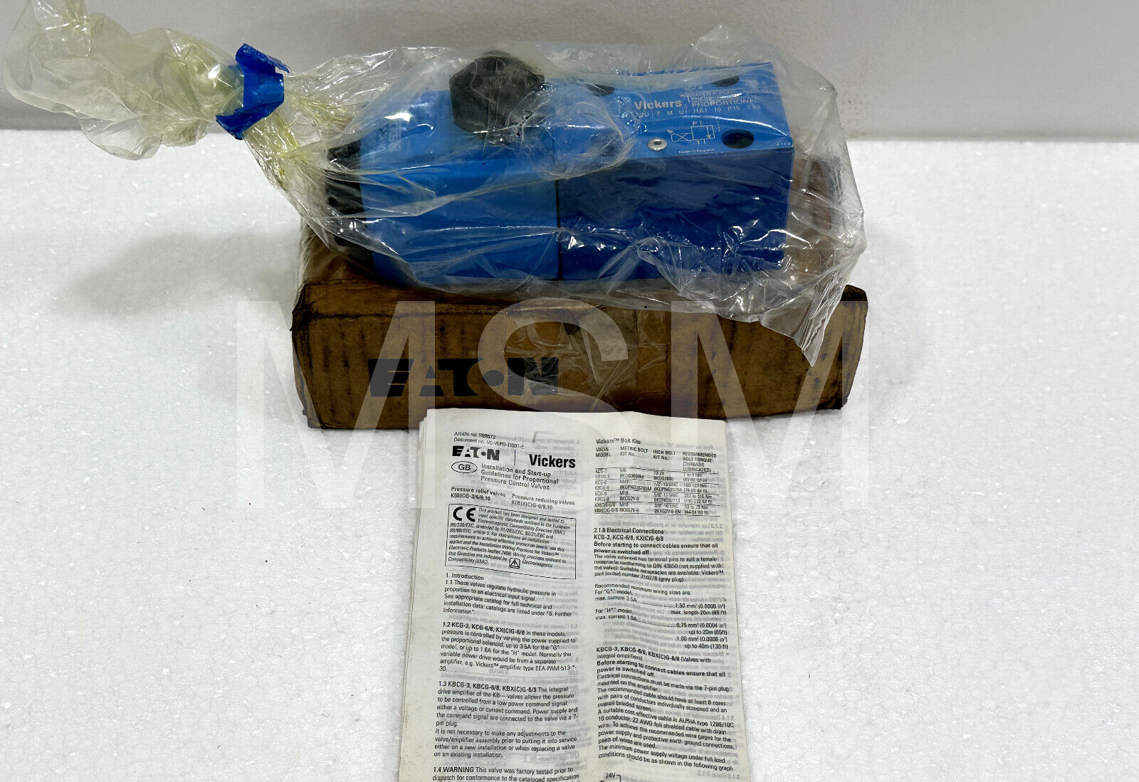 VICKERS KCG 3 L350D Z M U1 HA1 10 P15 199 Proportional Valve