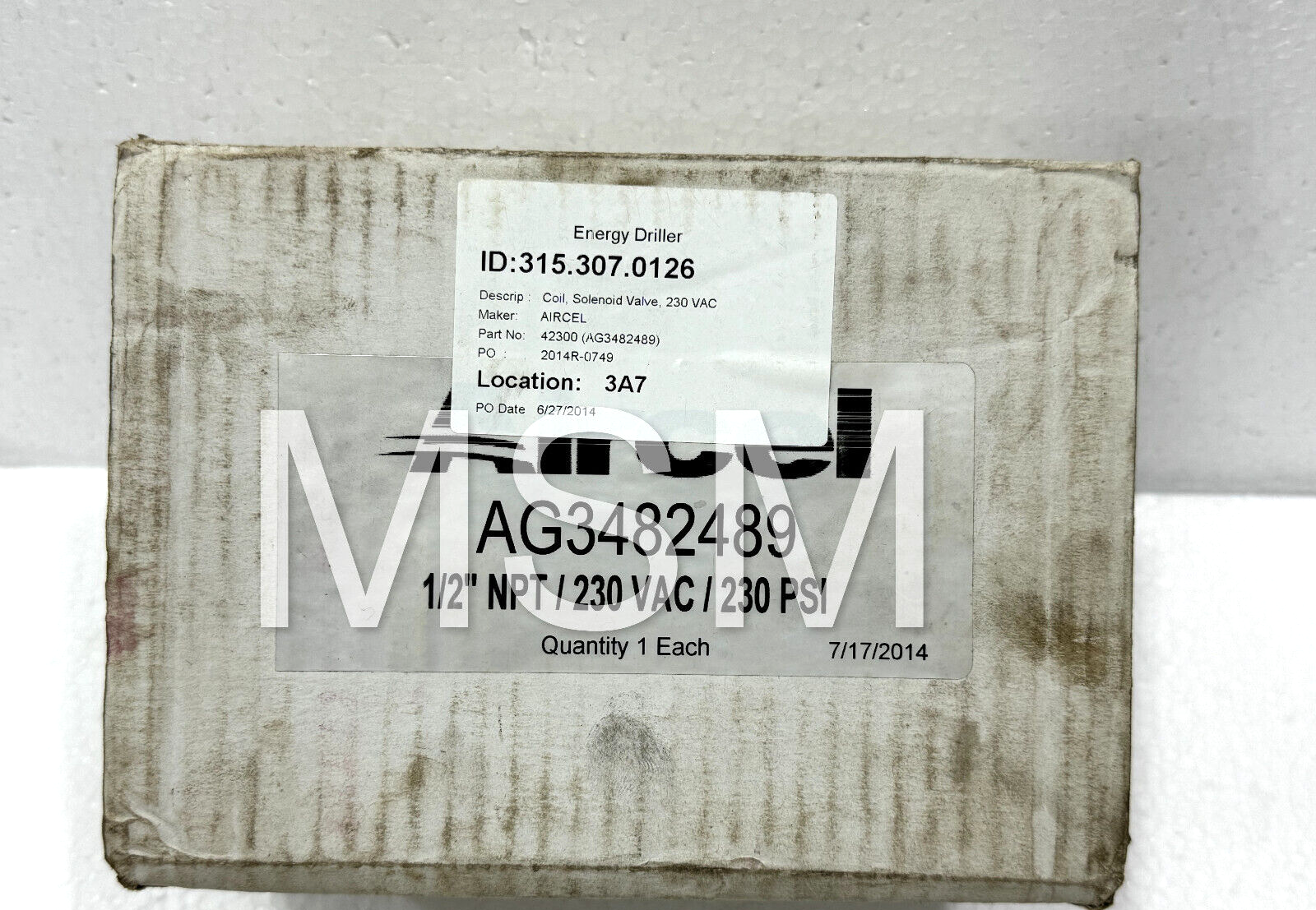aircel 42300 COIL,SOLENOID VALVE AG3482489 - Image 10