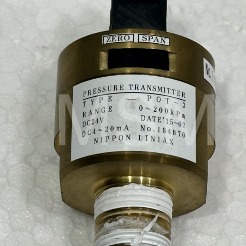 NIPPON LINIAX Compact Pressure Transmitter POT-3 0~ 200 Kpa 4..20Ma DC24V 1/4″