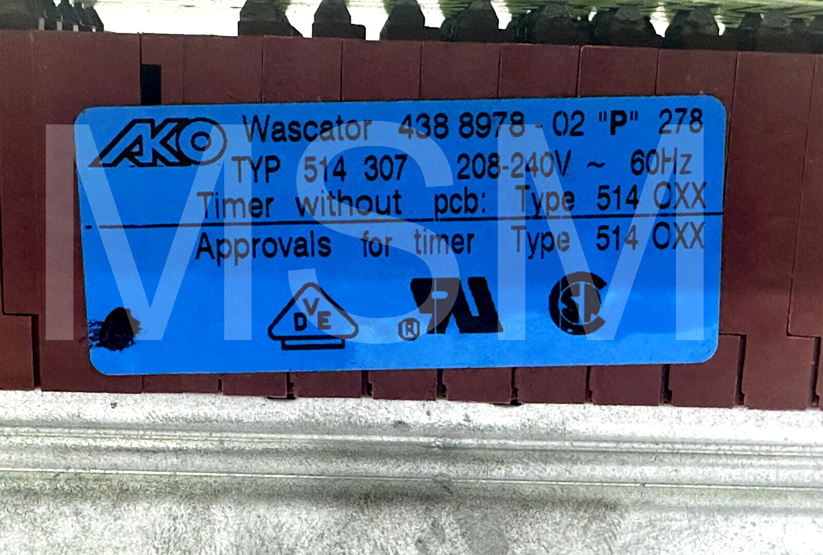 AKO WASCATOR WASHER TIMER 514-307-03 438897802 - Image 3