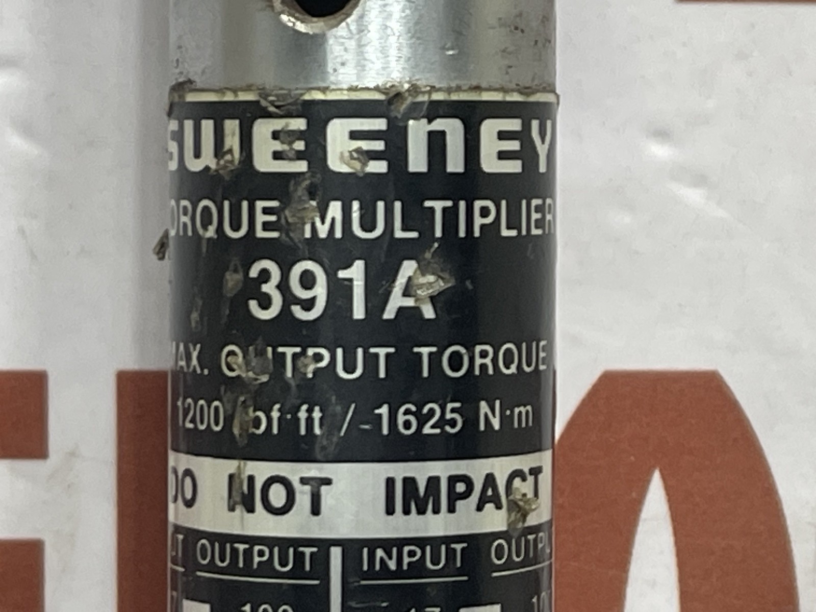 SWEENEY HYDRATIGHT MODEL 391A TORTUE MULTIPLIER CAPACITY 1200 LBF-FT - Image 13