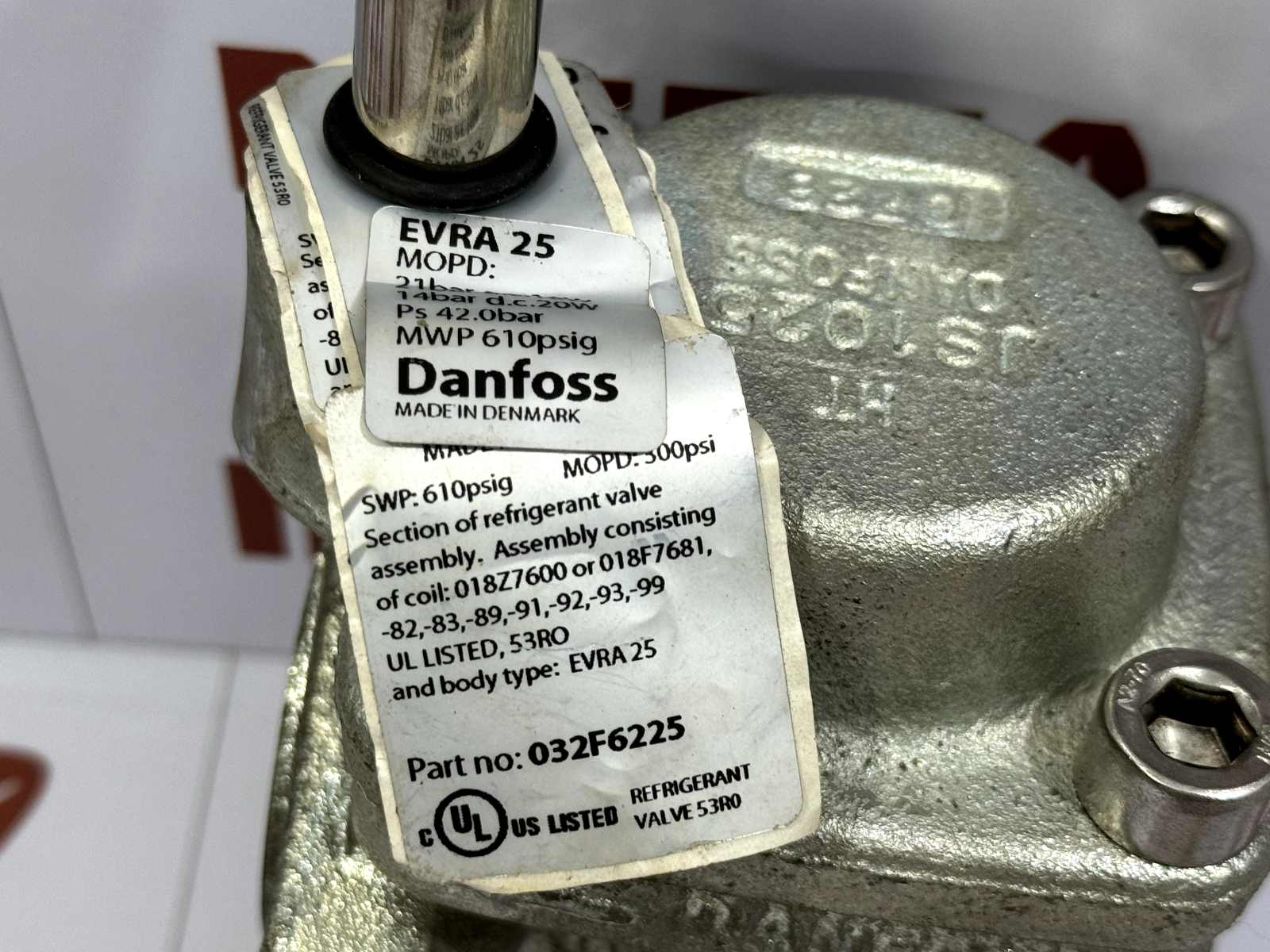 Danfoss EVRA 25 Solenoid Valve 032F6225 (JS1025) - Image 2