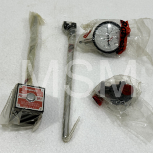 Starrett 657 Magnetic Base and Post Assembly w/ 25-131J Indicator w/Case