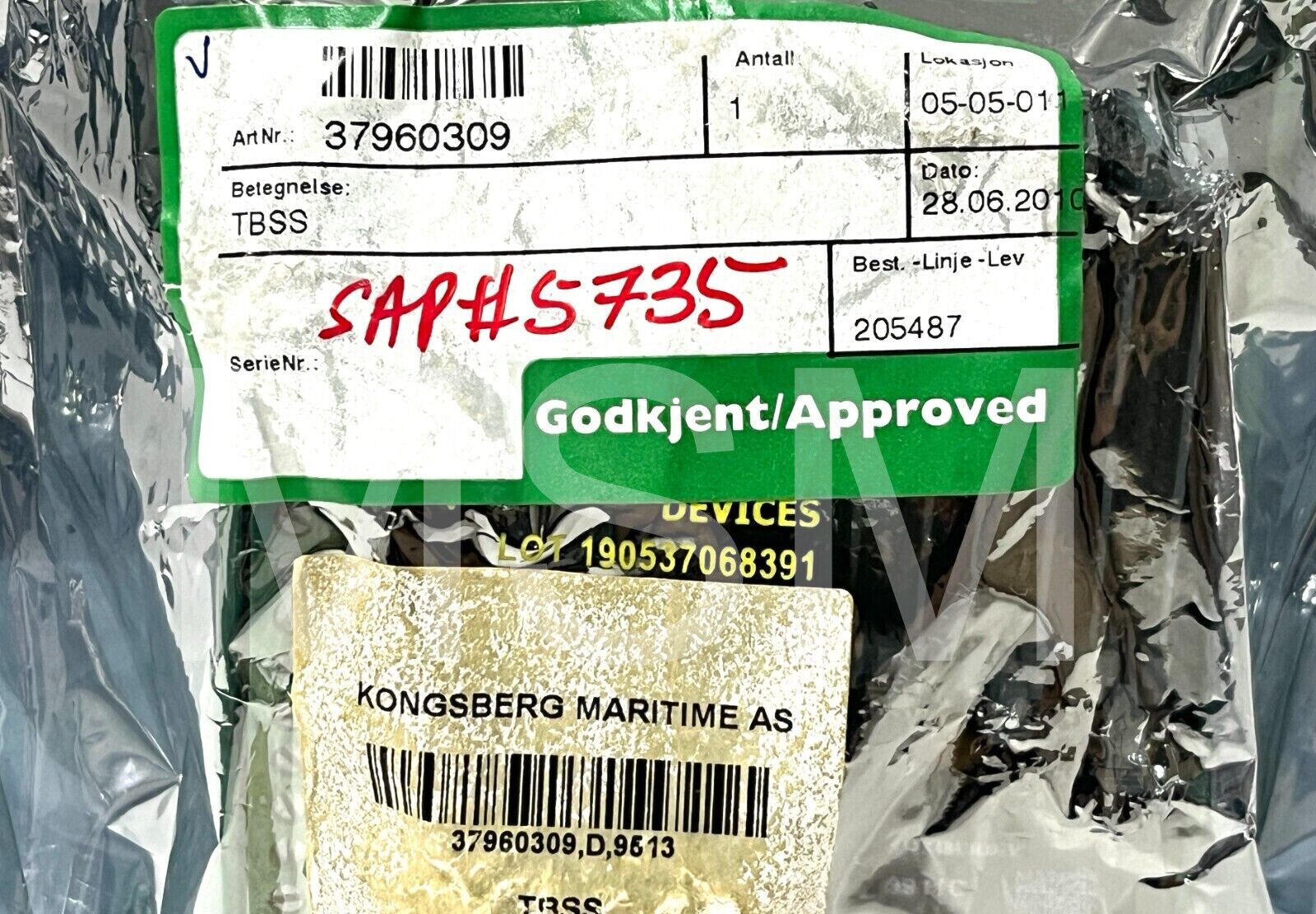 Kongsberg 37960309 Rev D. TBSS Board - Image 3