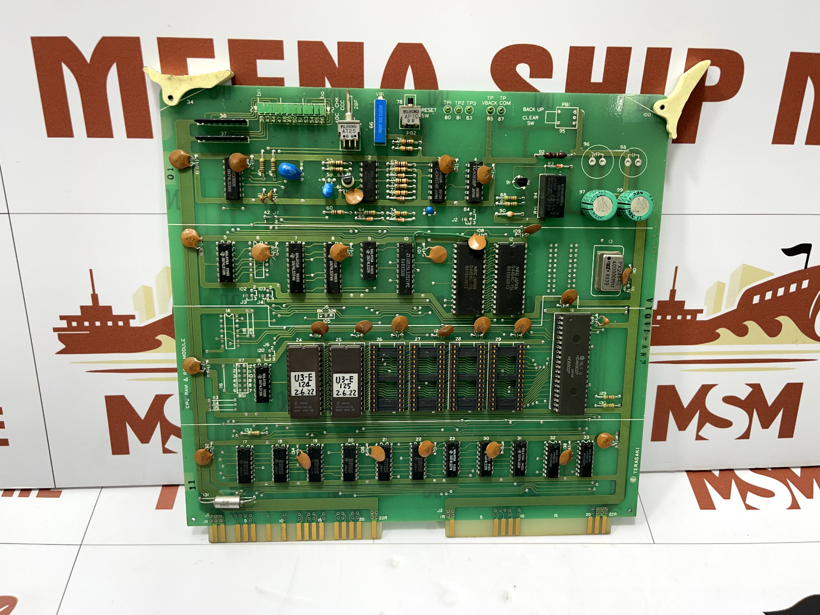 Terasaki EMW-1101A / EMW - 1101 A CPU Ram & Rom Module K/834/5-001C - Image 5