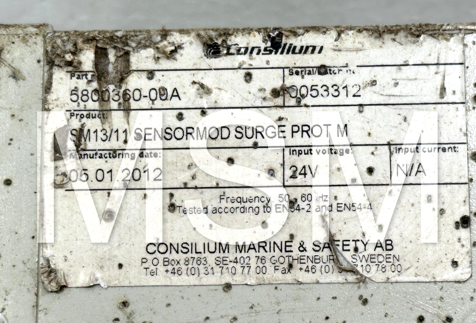 CONSILIUM 5800360-00A SM13/11 SENSORMOD SURGE PROT M - Image 5