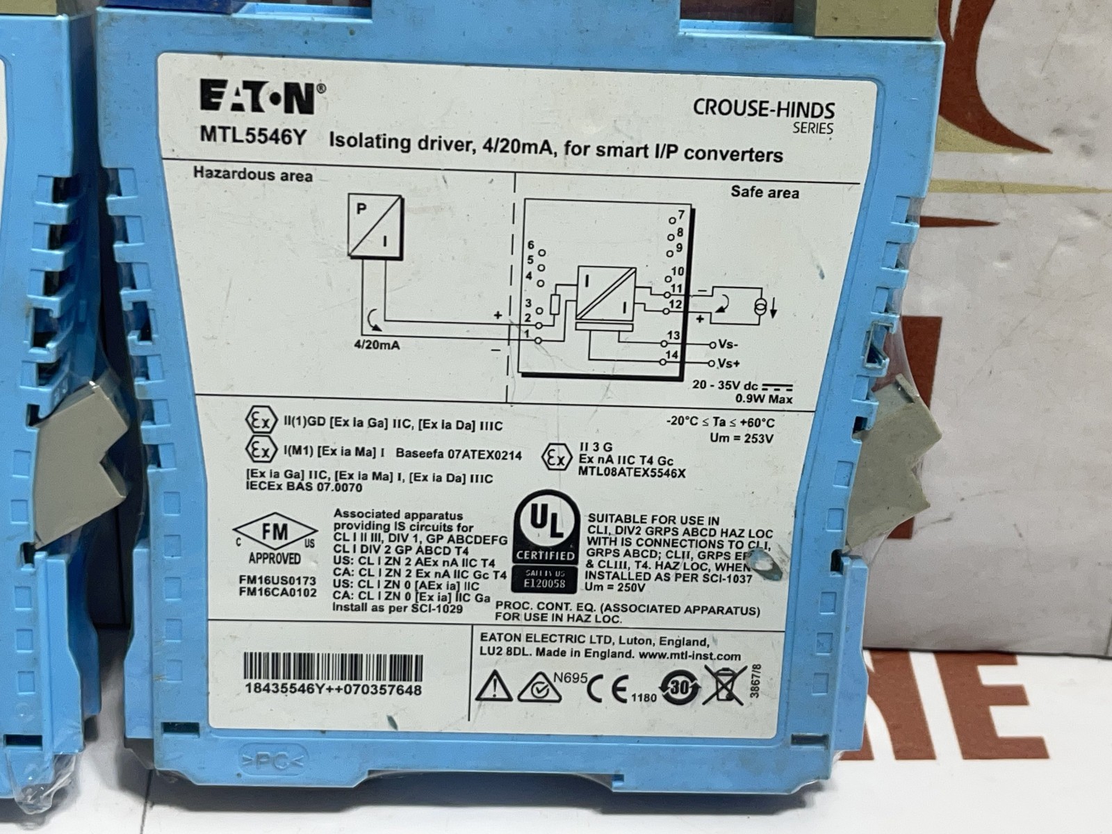 EATON MTL 5546Y Switch/ Proximity Detector Interface - Image 6