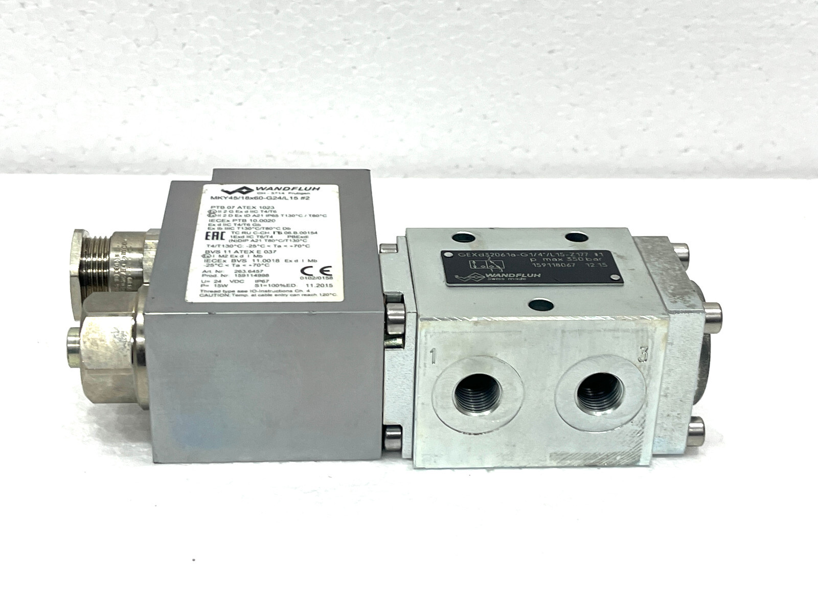 WANDFLUH GEXd32061a - G1/4"/ L 15 - Z177 Solenoid Operated Poppet Valve - Image 8