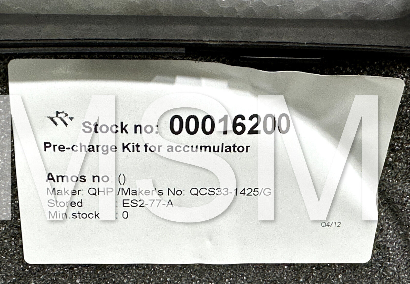 QCS33-1425/J Portable Accumulator Charging Kit 19-0032-00478 - Image 9