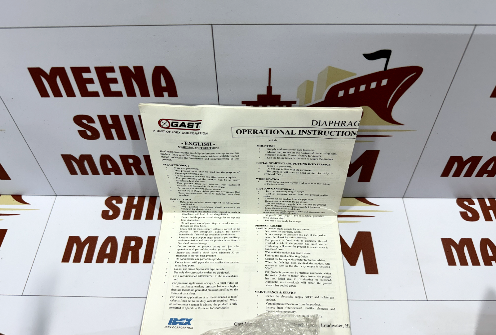 GAST MOA-P101-CD Air Compressor / Vacuum Pump - Image 8