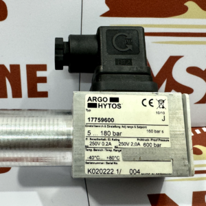 ARGO HYTOS TYPE 17759600 Pressure Switch 5...180 bar Flange