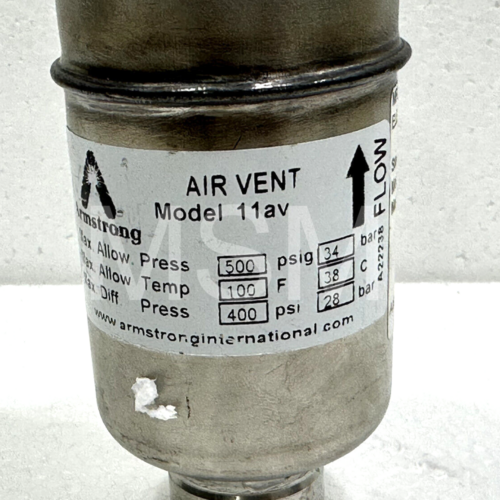 Armstrong International 11AV Float Type Air Sfiated 28 BAR Inox