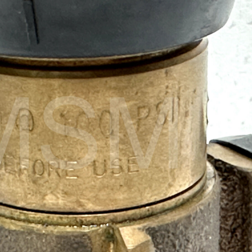 AKRON STYLE 3020 PISTOL GRIP BRASS FIRE FIGHTING VARI-NOZZLE 1-1/2″ 100psiGPM #2