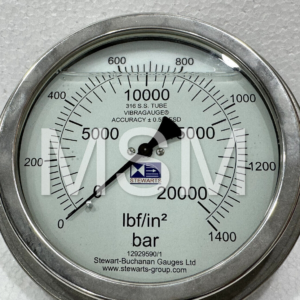 stewarts ibf/in2 fig 12929590/1- 0-1400 and 0-20000 psi