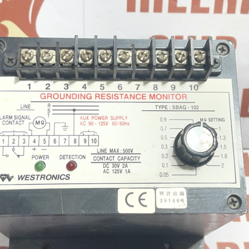 Westronics SBAG-102 Grounding Resistance Monitor 170-270 VAC
