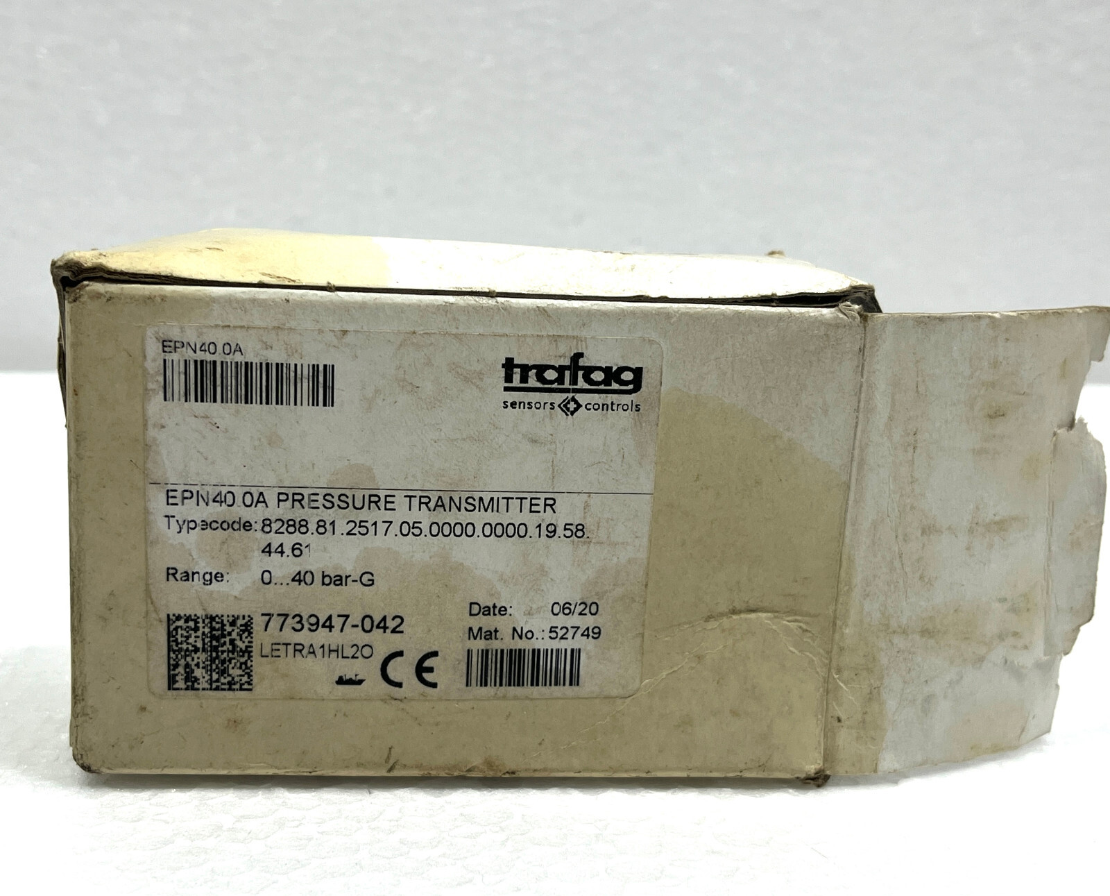 Trafag 8288.81.2517 Pressure Transmitter 0...40 Bar-G - Output 4-20 mA - Image 3