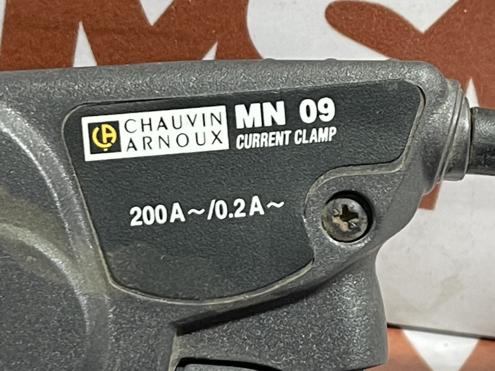 CHAUVIN ARNOUX MN09 ELECTRIC CURRENT TEST CLAMP - Image 3