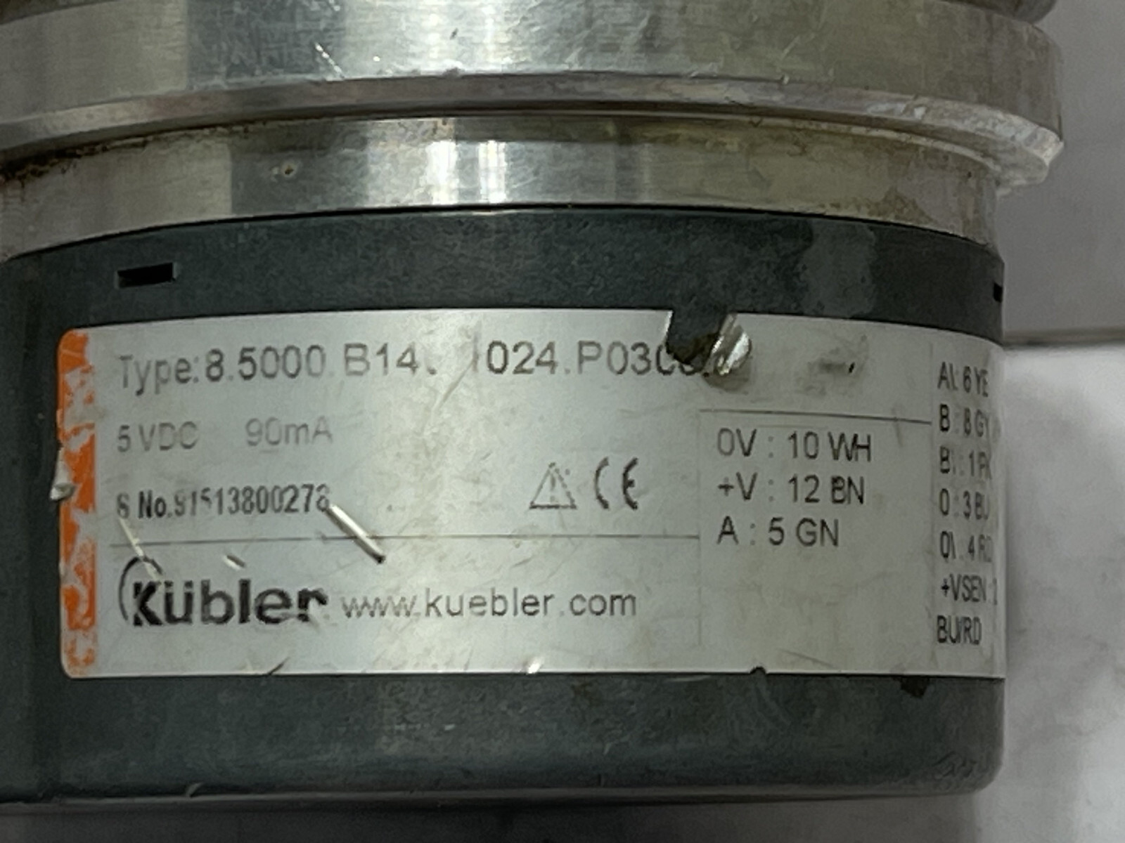 Kubler T8.5000.B142.1024 Encoder Incremental - Image 3