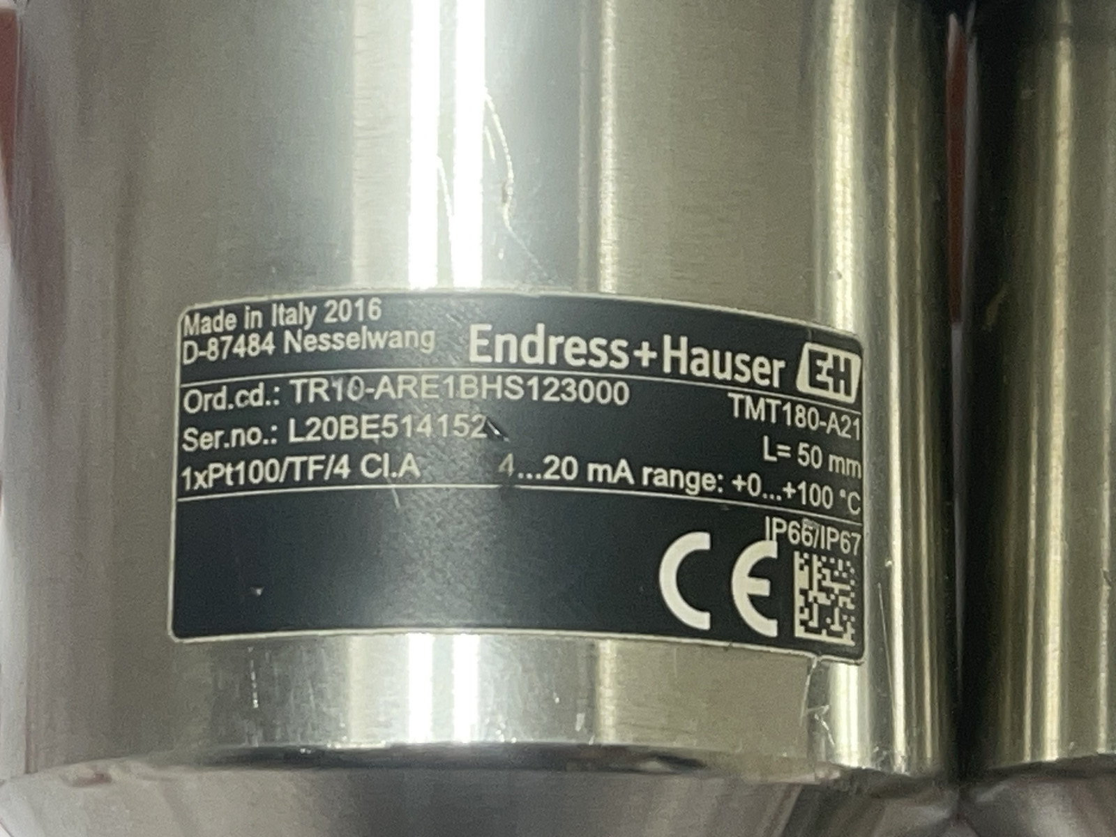 ENDRESS+HAUSER TMT180-A21 Temperature Transmitter L20BE514152 - Image 3