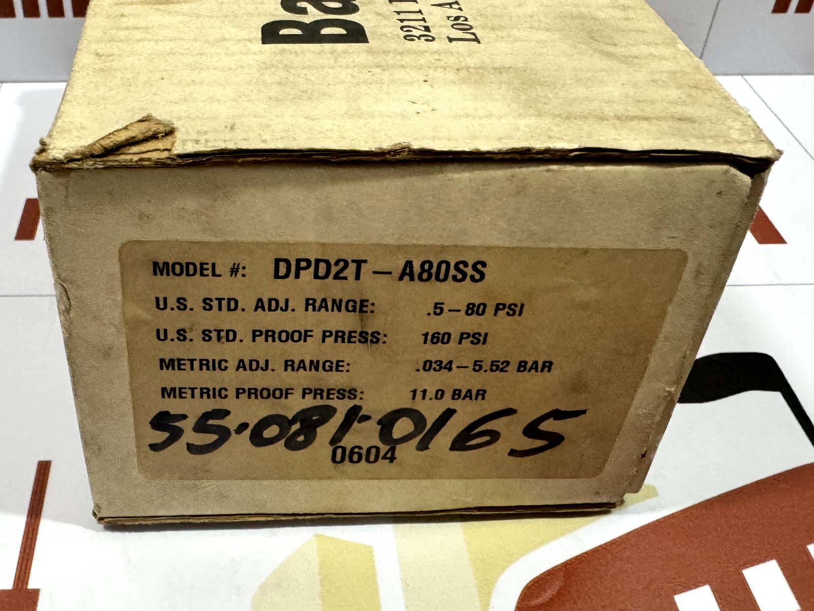 Barksdale DPD2T-A80SS Pressure Switch 5-80 Psi - Image 9