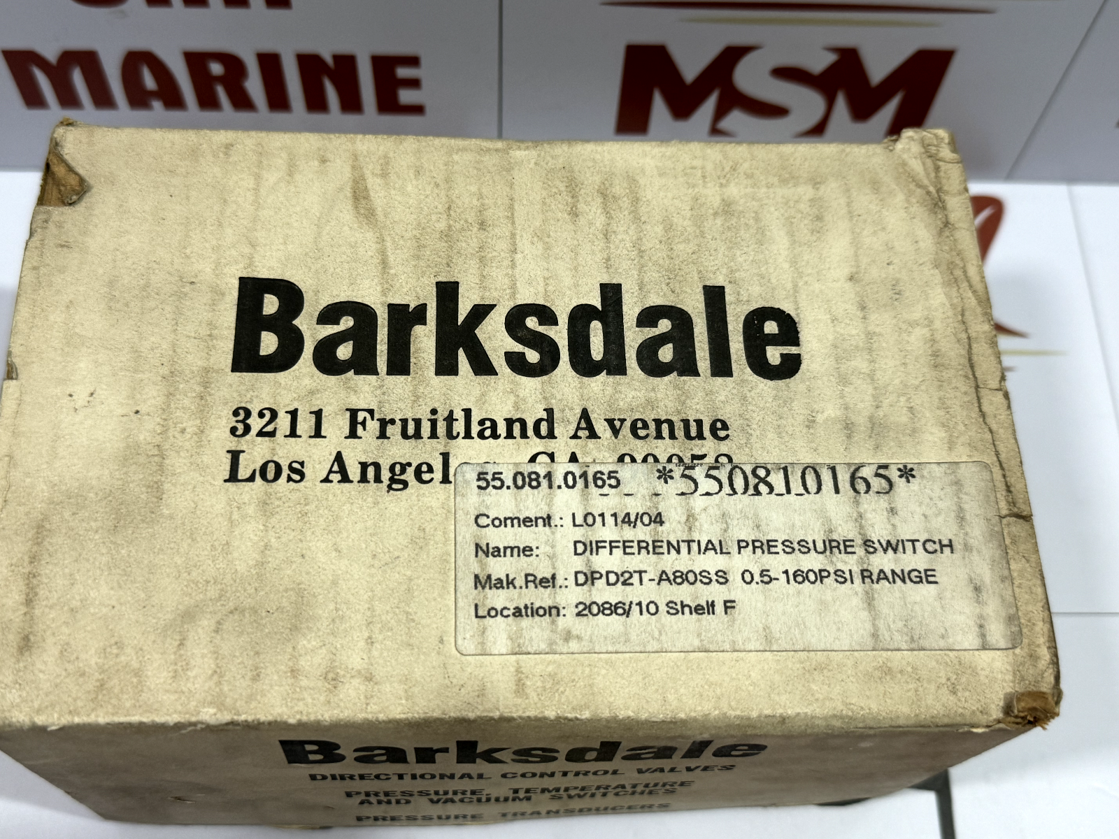 Barksdale DPD2T-A80SS Pressure Switch 5-80 Psi - Image 10