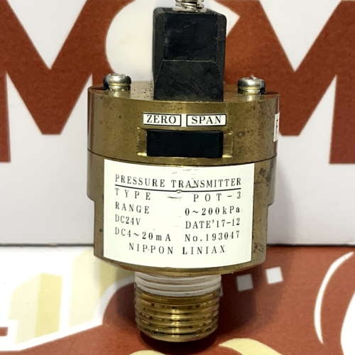 NIPPON LINIAX Compact Pressure Transmitter POT-3 0~ 200 Kpa 4..20Ma DC24V 1/4″