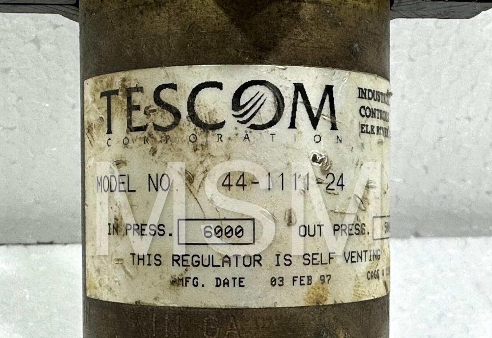 TESCOM 44-1111-24 Enter 6000-500psi output - Image 7