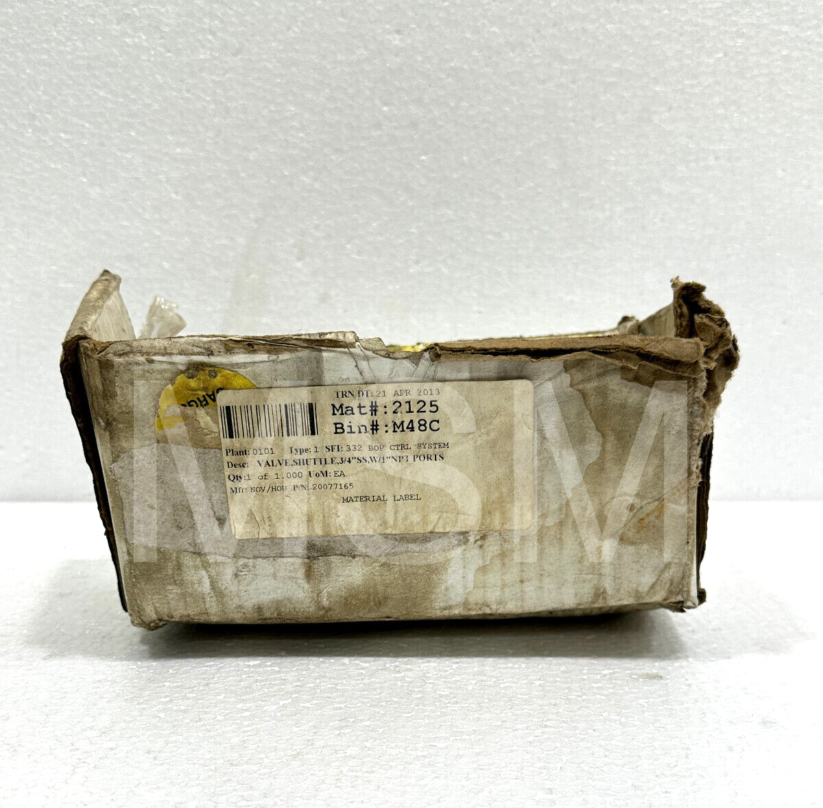 NOV Valve,Shuttle,3/4"SS,W/1" NPT Ports 5000 PSI MWP - Image 8