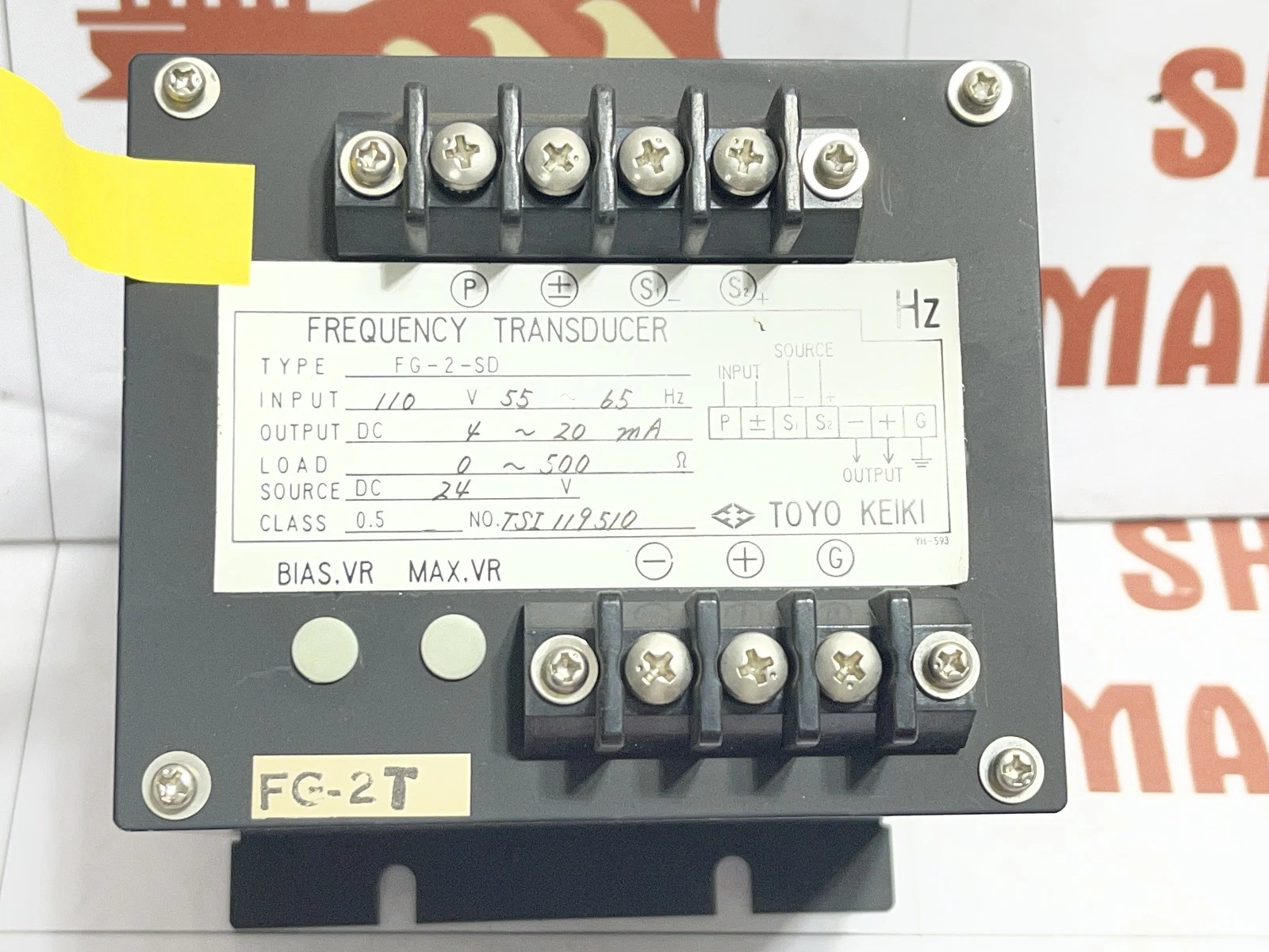 TOYO KEIKI FG-2-SD Frequency Transducer 55~65 HZ