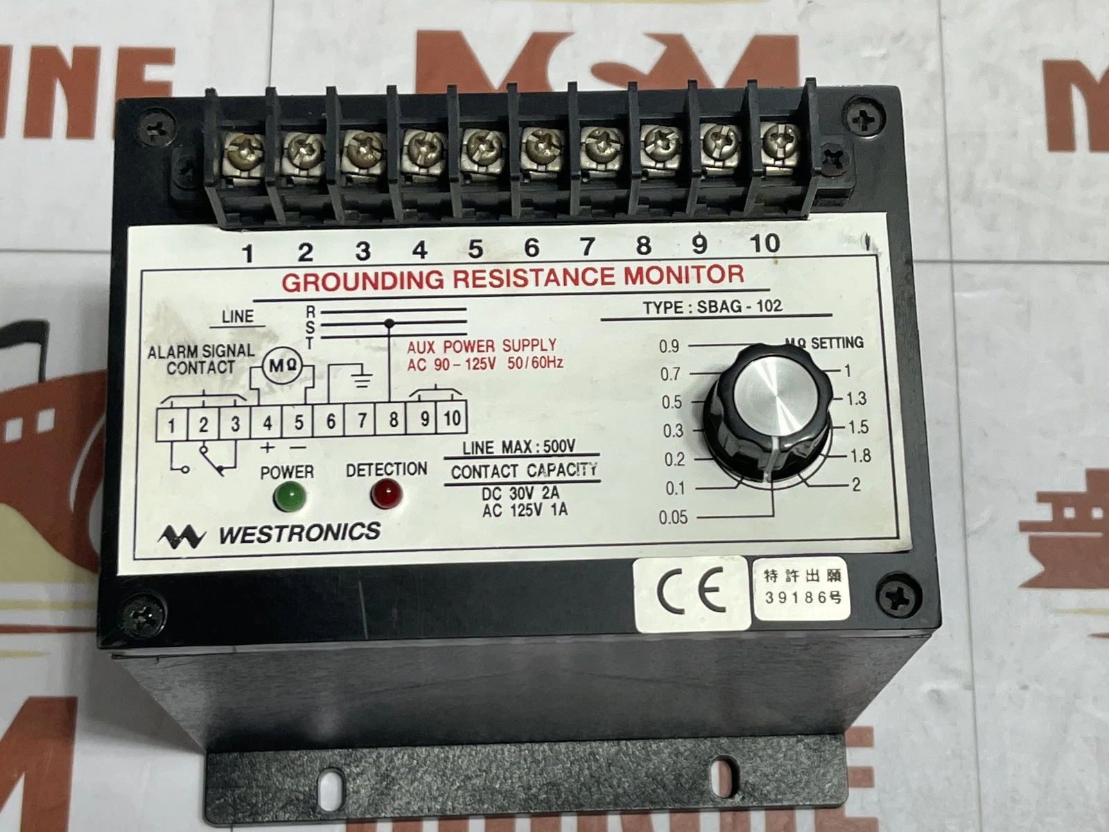 WESTRONICS SBAG-102 Grounding Resistance Monitor