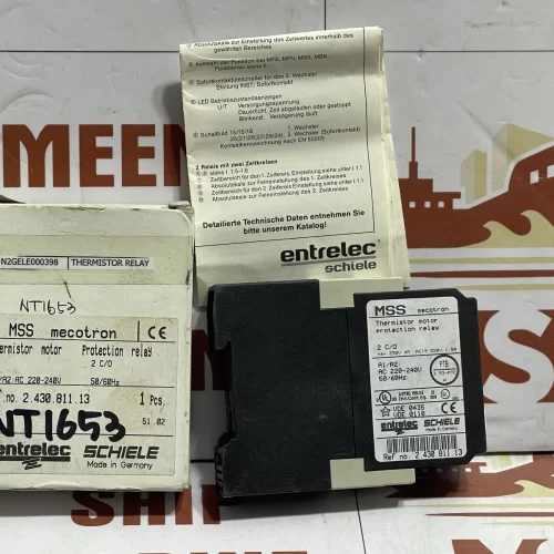 Entrelec Schiele MSS Mecotron 2.430.811.13 Thermistor Motor Protection Relay