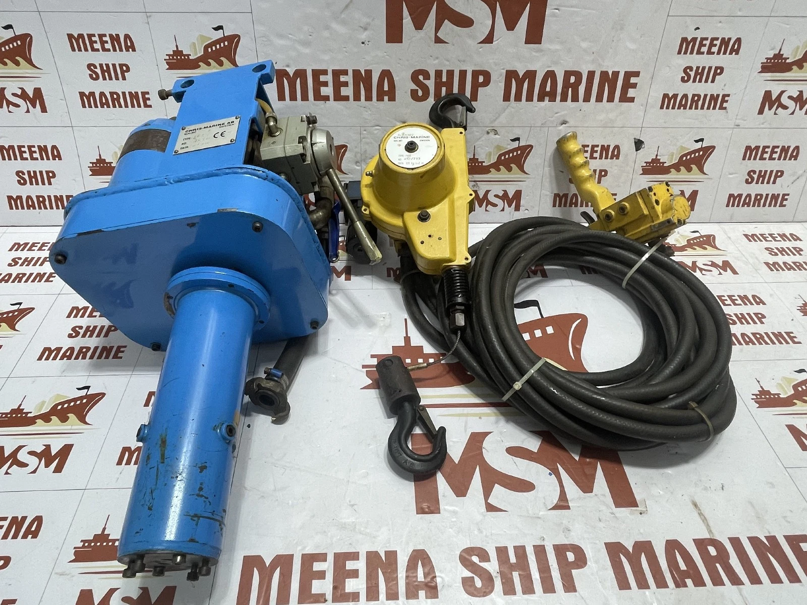 CHRIS MARINE LB 2 CYLINDER LINER HONING MACHINE 7606